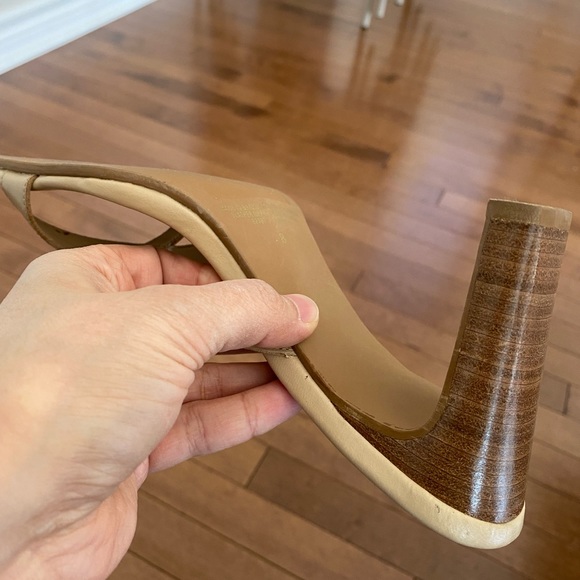 Beige strappy sandal - 3.5 inch - Picture 5 of 9
